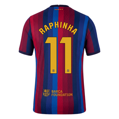 Player Version RAPHINHA #11 Barcelona Home Football Jersey 2026/27 - image 3