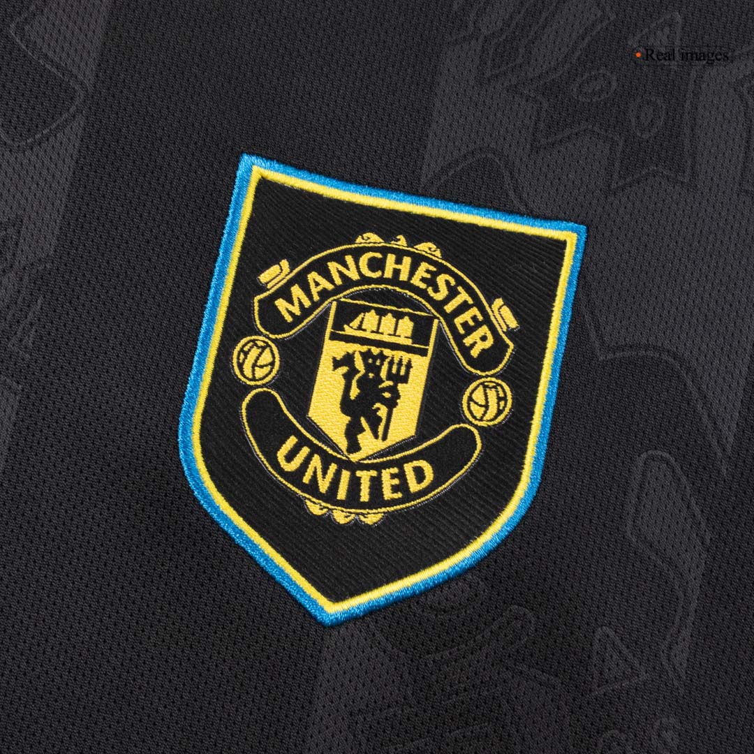 Women's Manchester United Third Away Soccer Jersey 2025/26 Black