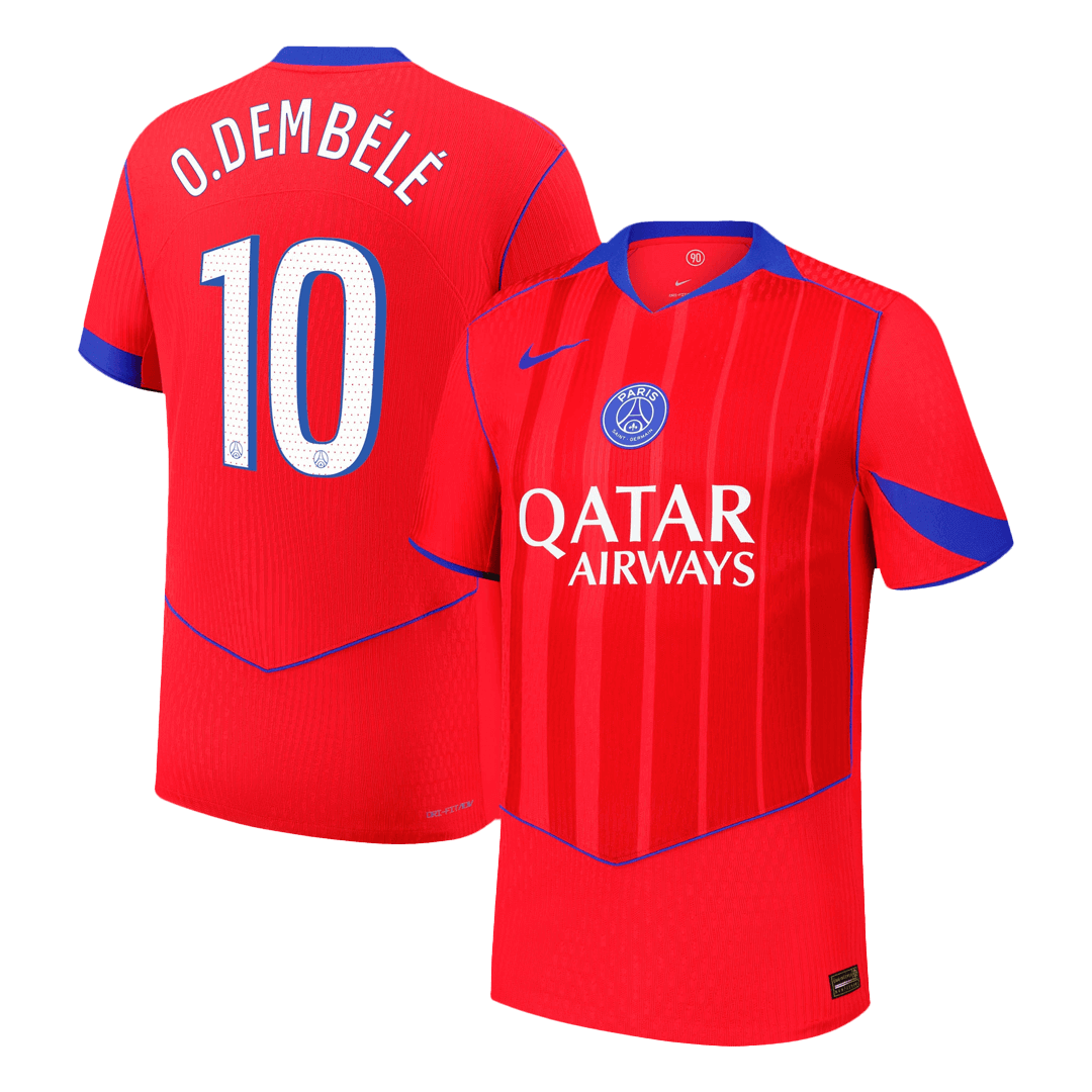 Authentic O.DEMBÉLÉ #10 PSG Third Away Soccer Jersey 2025/26