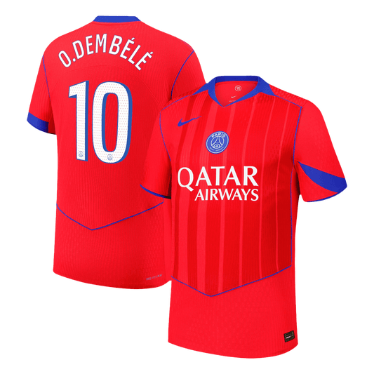 Authentic O.DEMBÉLÉ #10 PSG Third Away Soccer Jersey 2025/26