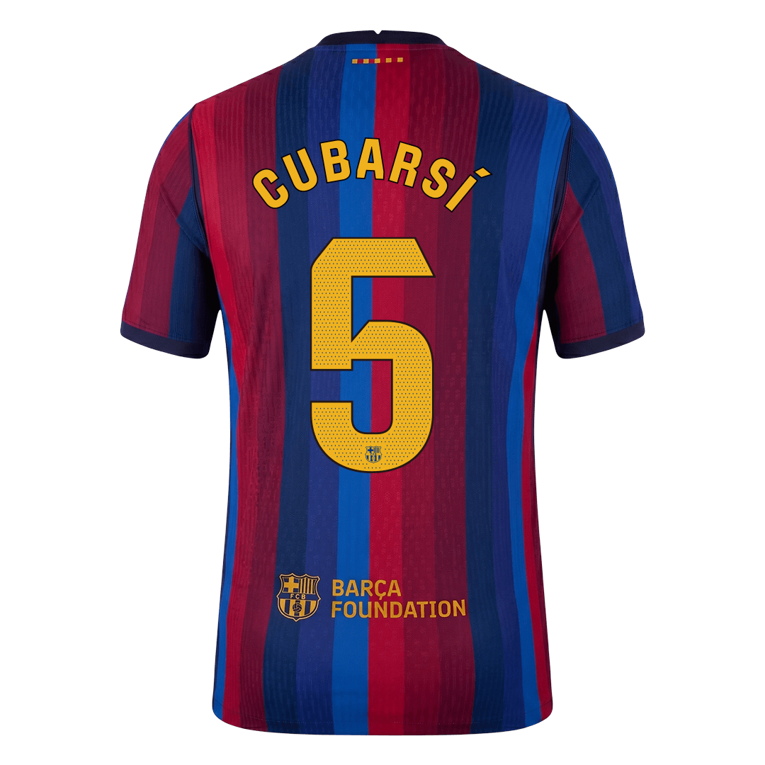 Player Version CUBARSÍ #5 Barcelona Home Football Jersey 2026/27 - image 3