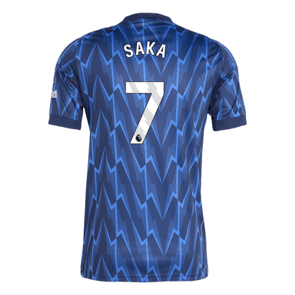 SAKA #7 Arsenal Away Soccer Jersey 2025/26 Blue