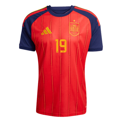 LAMINE YAMAL #19 Spain Home Soccer Jersey World Cup 2026 Red