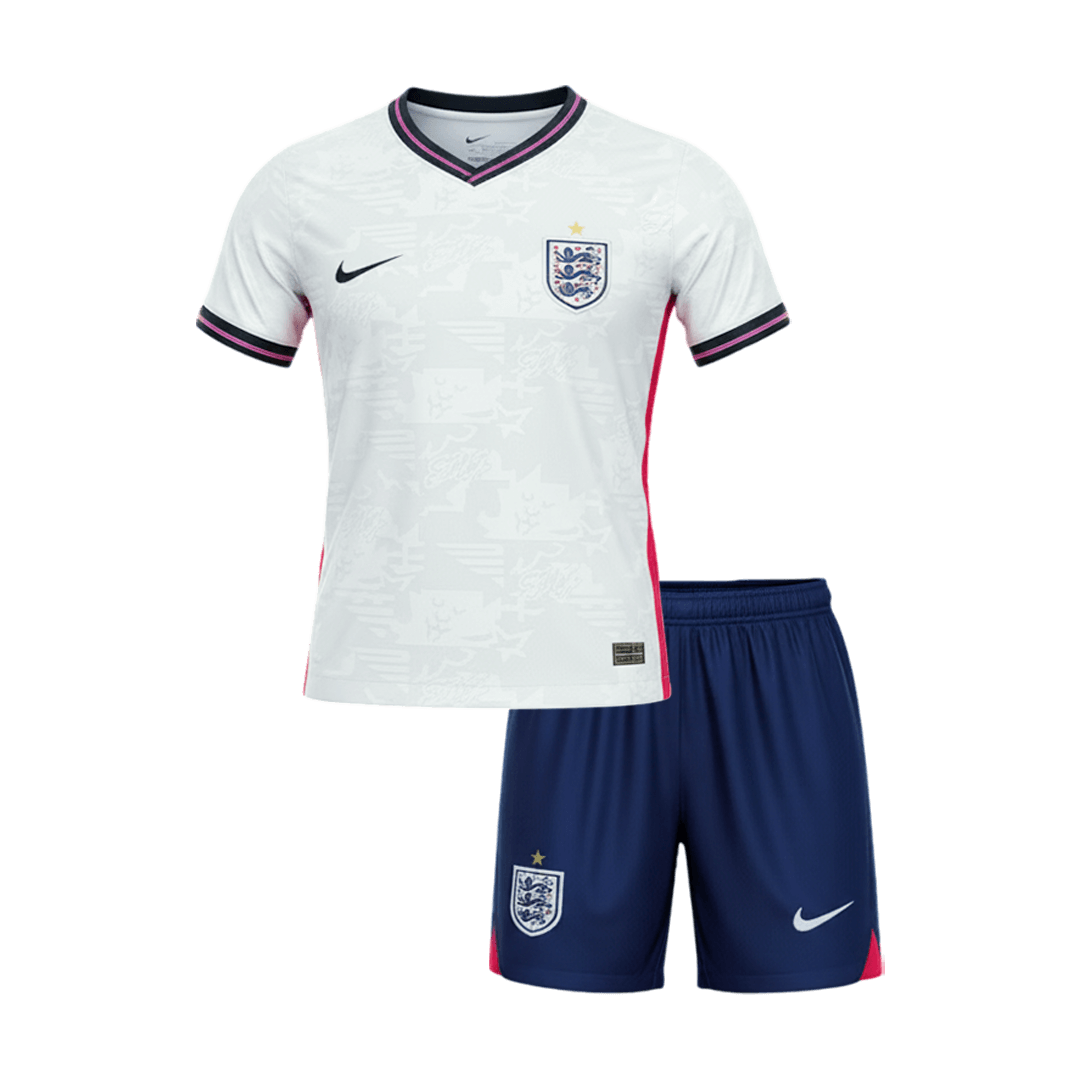 Kid's England Home Soccer Jersey Kit(Jersey+Shorts) 2026