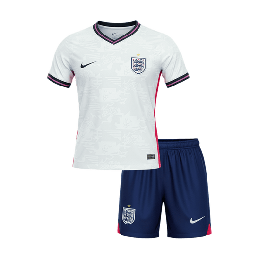 Kid's England Home Soccer Jersey Kit(Jersey+Shorts) 2026
