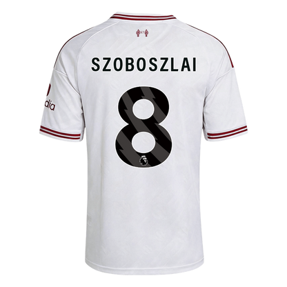 SZOBOSZLAI #8 Liverpool Away Soccer Jersey 2026/27 White