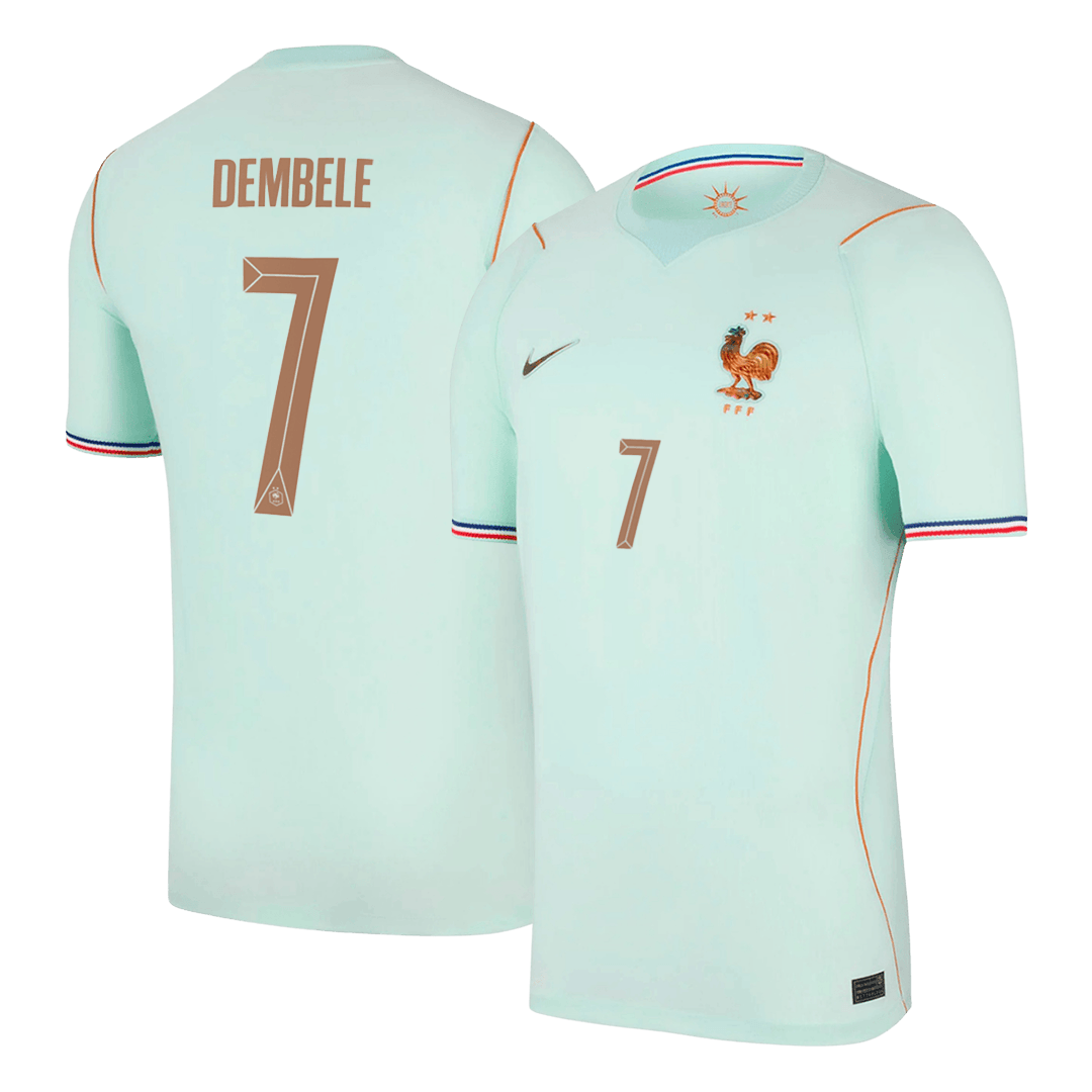 DEMBELE #7 France Away Soccer Jersey World Cup 2026 Blue