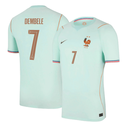 DEMBELE #7 France Away Soccer Jersey World Cup 2026 Blue
