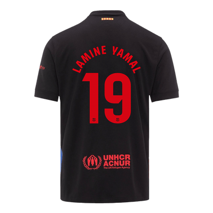 LAMINE YAMAL #19 Barcelona Away Soccer Jersey 2024/25 - Spotify Logo Without Text