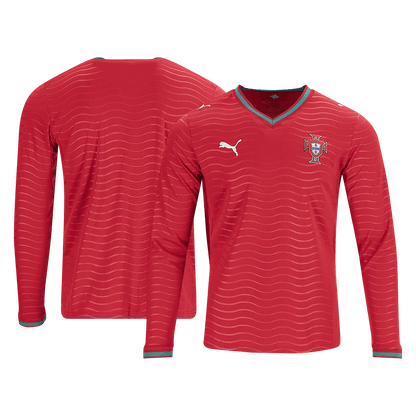 Player Version Portugal Home Long Sleeve Football Shirt 2026