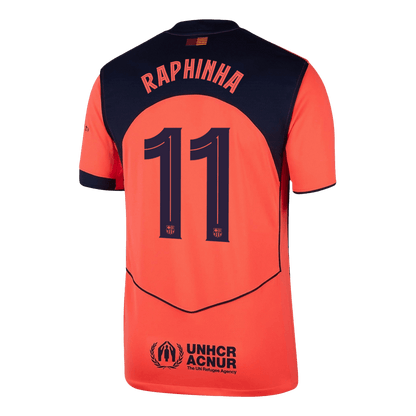RAPHINHA #11 Barcelona Third Away Soccer Jersey 2025/26—UCL