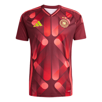Men's Germany Away Soccer Jersey 2025 Red - Women's Euro