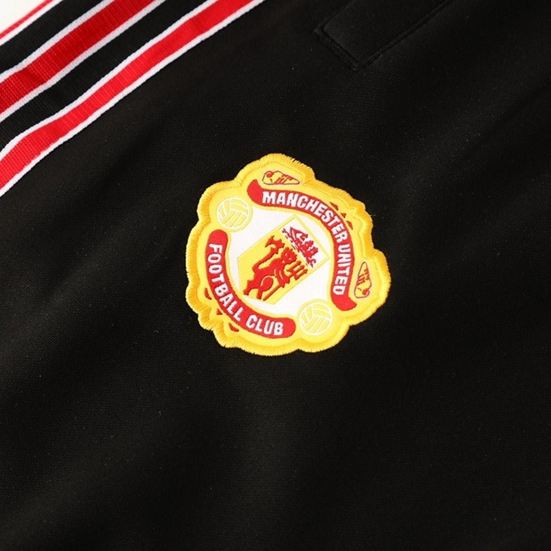 25/26 Manchester United Training Jacket Kit(Jacket+Pants) Red&Black