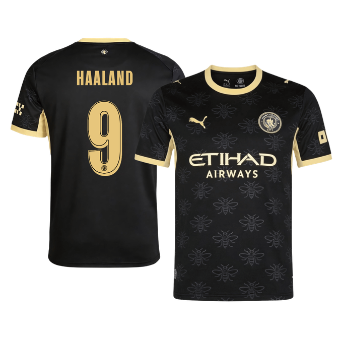 HAALAND #9 Manchester City Away Soccer Jersey 2026/27 Black - UCL
