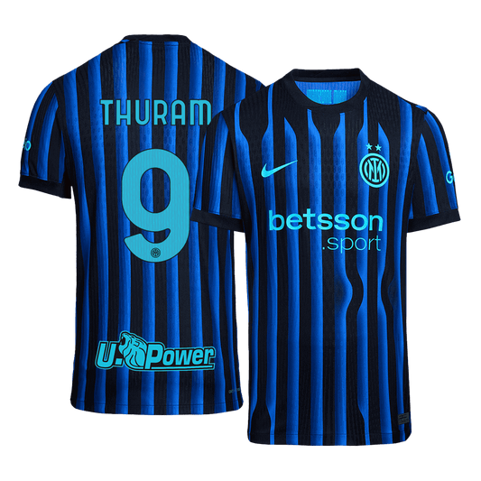 Authentic THURAM #9 Inter Milan Home Soccer Jersey 2025/26