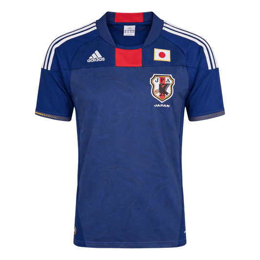 Men Retro Fan Version Japan Home Soccer Jersey World Cup 2010 Blue