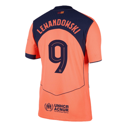 Authentic LEWANDOWSKI #9 Barcelona Third Away Soccer Jersey 2025/26