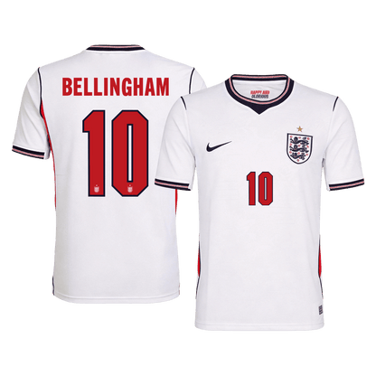 BELLINGHAM #10 England Home Soccer Jersey World Cup 2026 White