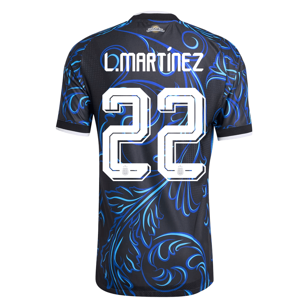 Authentic L. MARTÍNEZ #22 Argentina Away Soccer Jersey 2026