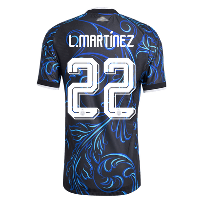 Authentic L. MARTÍNEZ #22 Argentina Away Soccer Jersey 2026