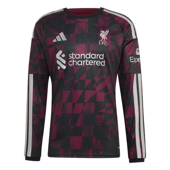 Liverpool Third Long Sleeve Soccer Jersey 2026/27 Red&Black