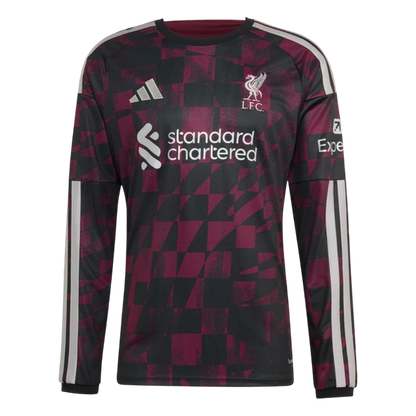 Liverpool Third Long Sleeve Soccer Jersey 2026/27 Red&Black