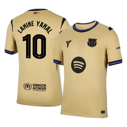 LAMINE YAMAL #10 Barcelona Away Soccer Jersey 2025/26 Yellow - UCL