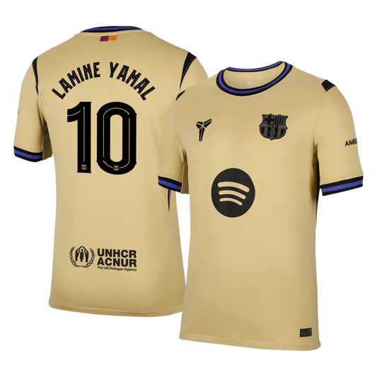 LAMINE YAMAL #10 Barcelona Away Soccer Jersey 2025/26 Yellow - UCL