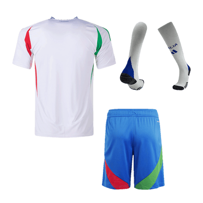 Italy Away Soccer Jersey Kit(Jersey+Shorts+Socks) Euro 2024