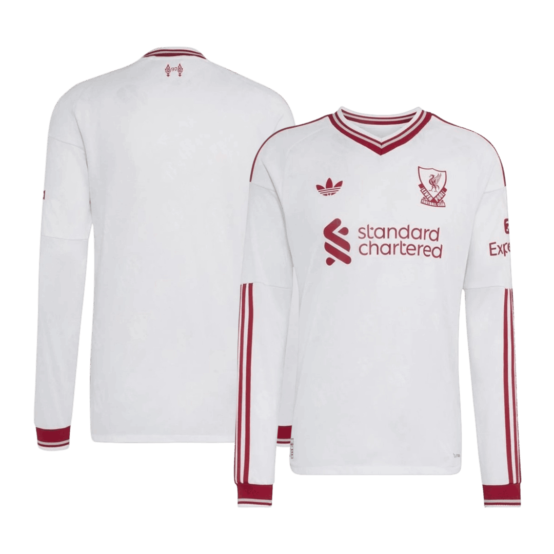 Player Version Liverpool Away Long Sleeve Soccer Jersey 2026/27 White