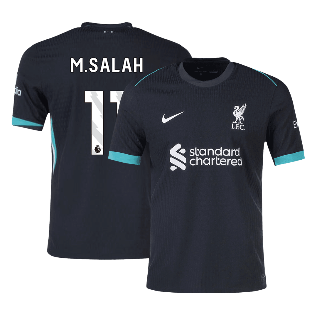 Authentic M.SALAH #11 Liverpool Away Soccer Jersey 2024/25