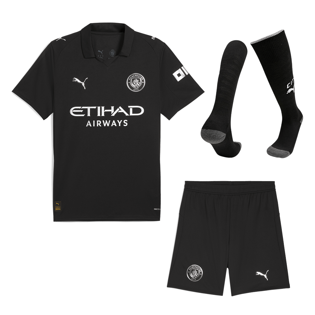 Manchester City Away Soccer Jersey Kit(Jersey+Shorts+Socks) 2025/26