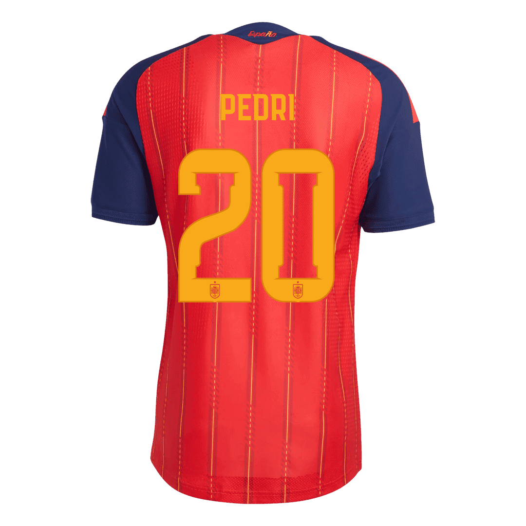 Authentic PEDRI #20 Spain Home Soccer Jersey 2026