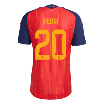 Authentic PEDRI #20 Spain Home Soccer Jersey 2026