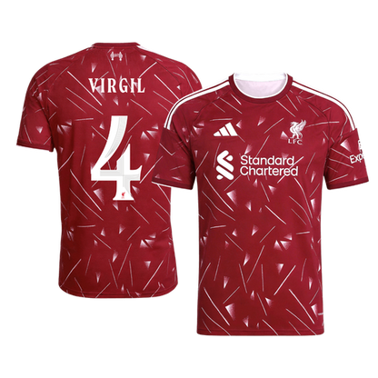 VIRGIL #4 Liverpool Home Soccer Jersey 26/27 Red - UCL