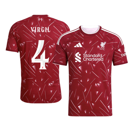VIRGIL #4 Liverpool Home Soccer Jersey 26/27 Red - UCL