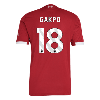 Authentic GAKPO #18 Liverpool Home Soccer Jersey 2025/26