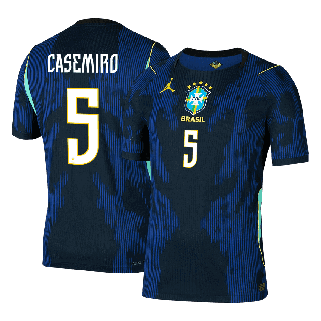 Authentic CASEMIRO #5 Brazil Away Soccer Jersey 2026