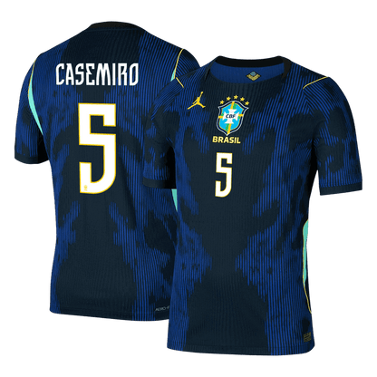 Authentic CASEMIRO #5 Brazil Away Soccer Jersey 2026
