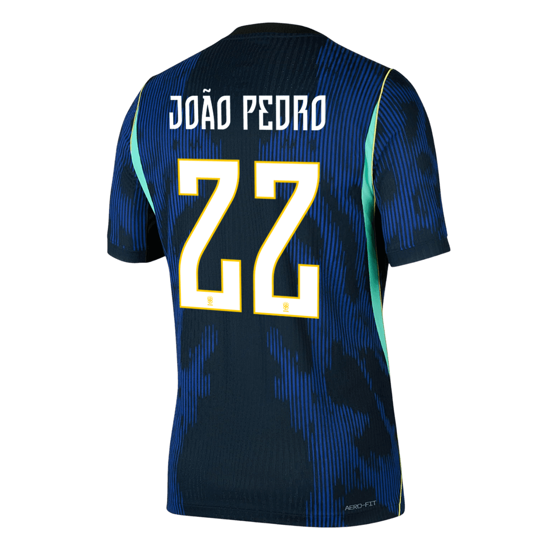 Authentic JOÃO PEDRO #22 Brazil Away Soccer Jersey 2026
