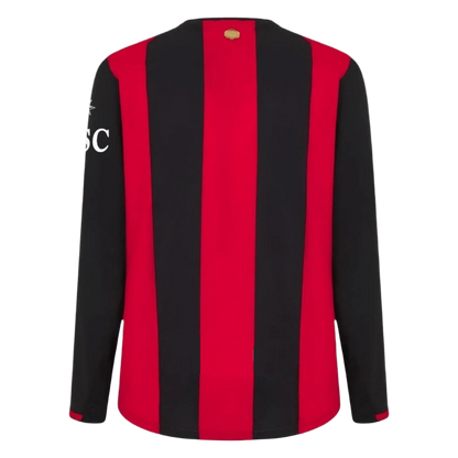 AC Milan Home Long Sleeve Soccer Jersey 2026/27 Red&Black