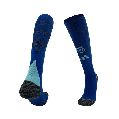 Men's Argentina Away Soccer Jersey Kit  (Jersey+Shorts+Socks) 2024