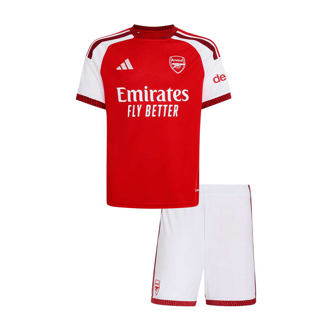 Kids Arsenal Home Soccer Jersey Kit (Jersey+Shorts) 2026/27 Red