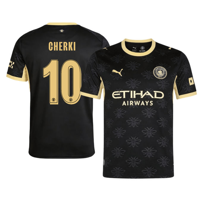 CHERKI #10 Manchester City Away Soccer Jersey 2026/27 Black - UCL
