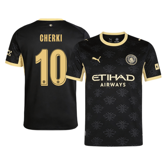 CHERKI #10 Manchester City Away Soccer Jersey 2026/27 Black - UCL