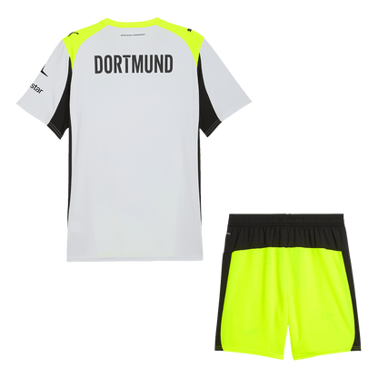 Borussia Dortmund Away Soccer Jersey Kit(Jersey+Shorts) 2025/26