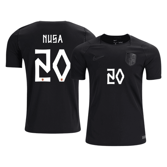 NUSA #20 Norway Away Soccer Jersey World Cup 2026 Black