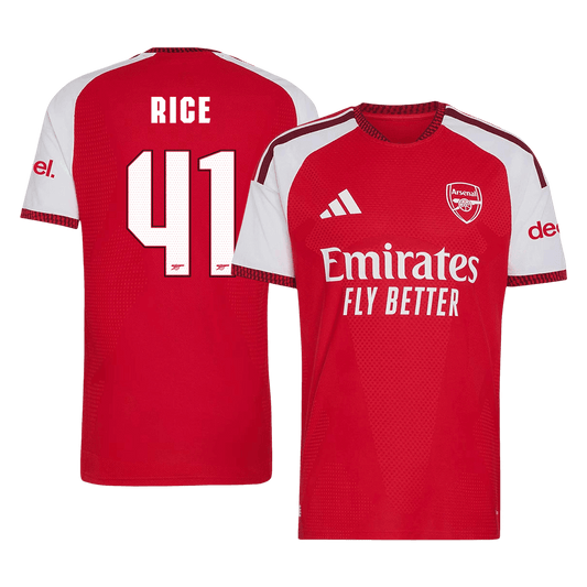 Authentic RICE #41 Arsenal Home Soccer Jersey 2026/27