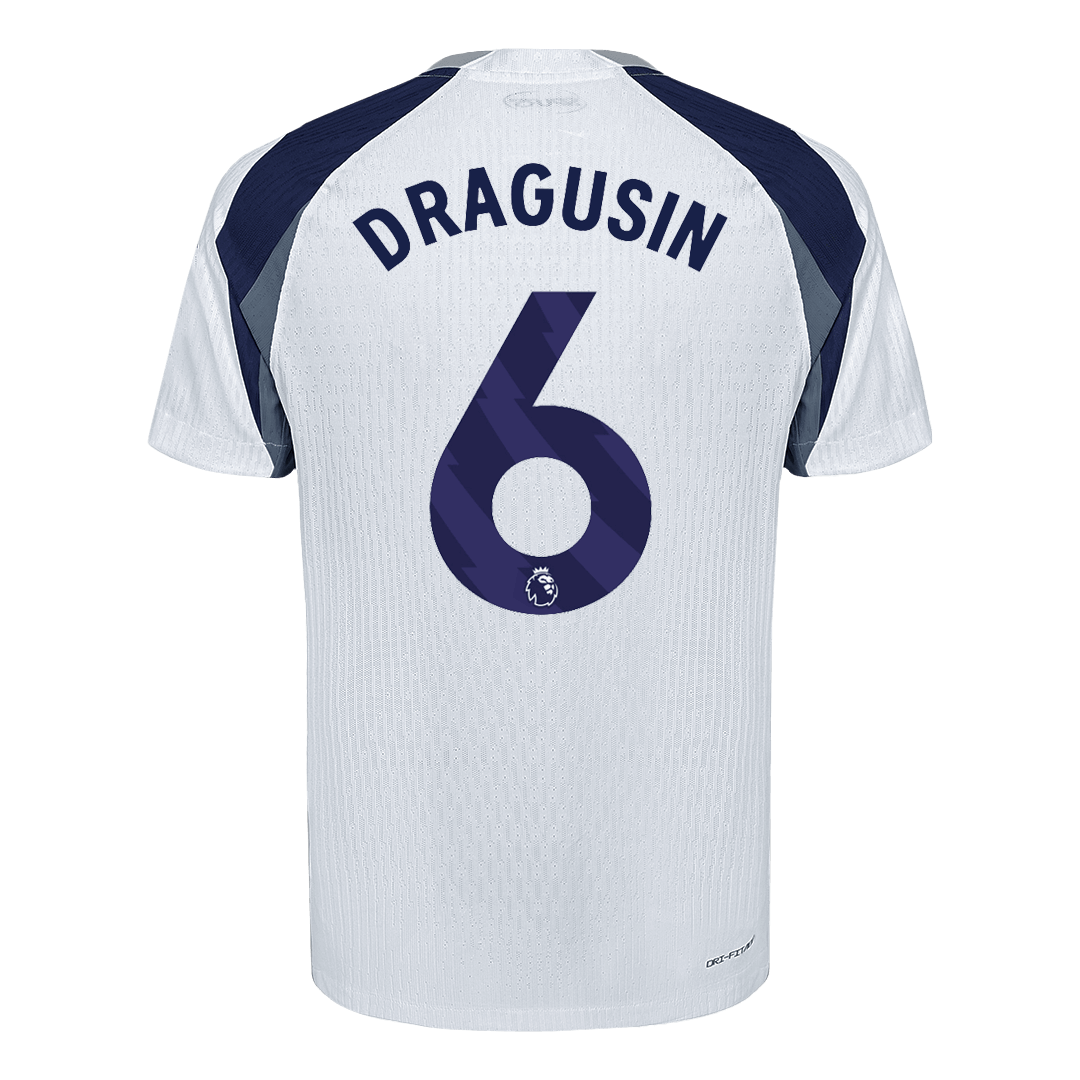 Authentic DRAGUSIN #6 Tottenham Hotspur Home Soccer Jersey 2025/26 White