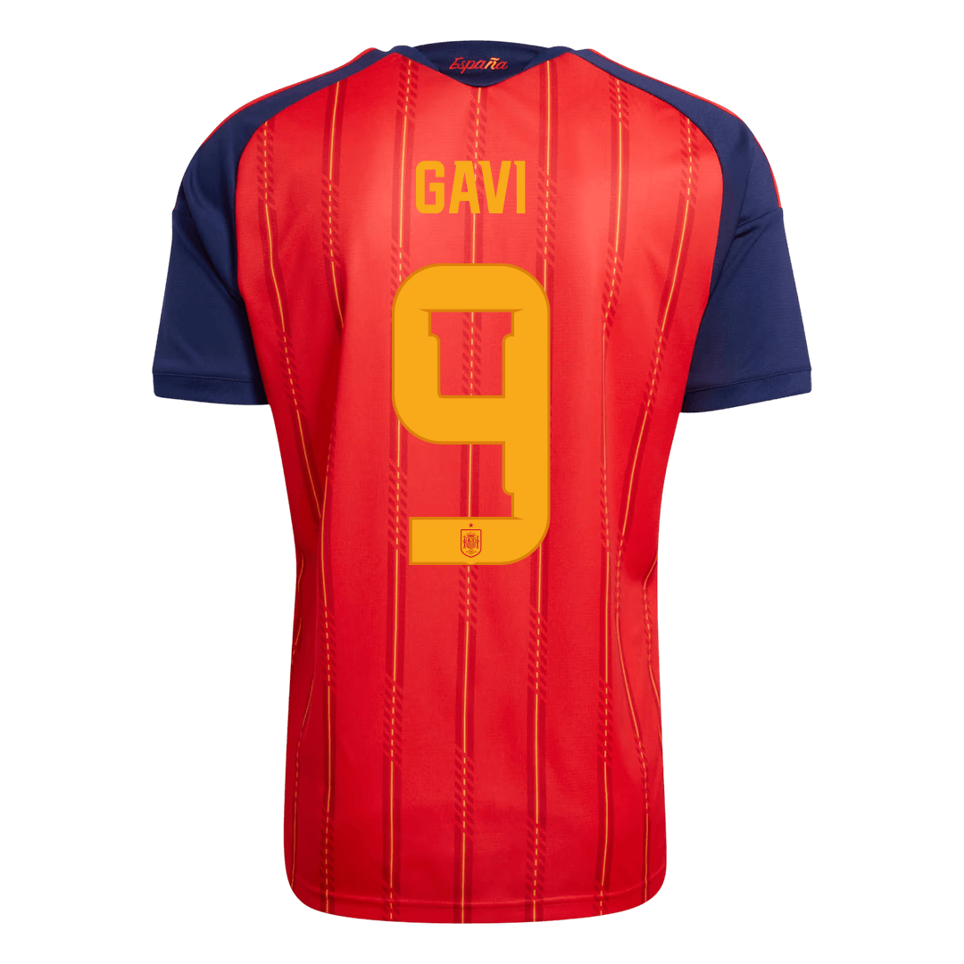 GAVI #9 Spain Home Football Shirt World Cup 2026 Red